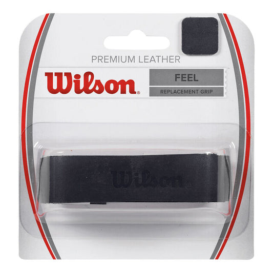 Wilson Premium Leather Replacement Grip 1 Pack-Black