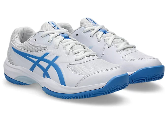 Asics Gel Game GS Clay/Omnicourt Junior Shoes - White/Blue