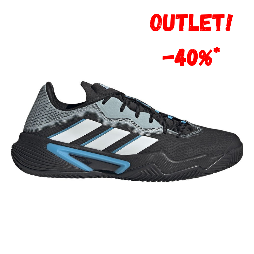 Sapatilha de Ténis Masculina Adidas Barricade Clay Court  - Preto/Azul