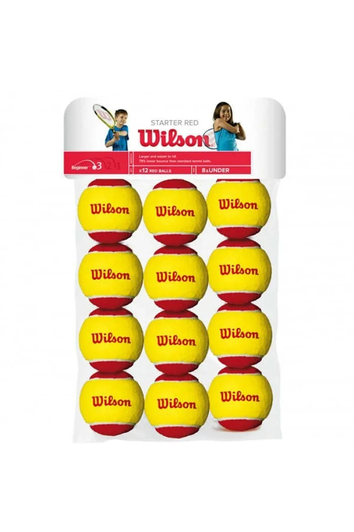 Wilson Starter Tour Orange Junior Bolas Pacote com 12