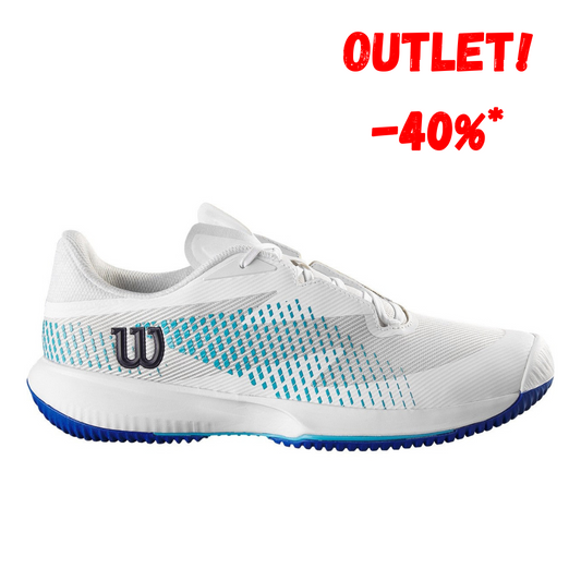 Sapatilha de Ténis Masculina Wilson Kaos Swift 1.5 All Court -Branco/Azul