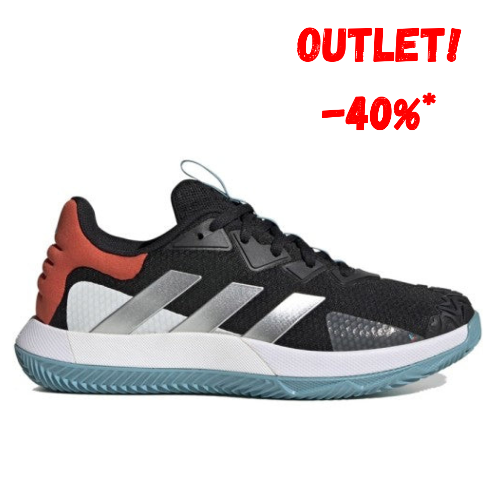 Sapatilha de Ténis Masculina Adidas SoleMatch Control All Court - Preto/Azul