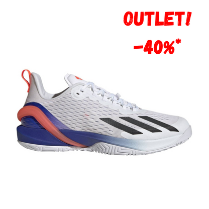 Sapatilha de Ténis Masculina Adidas Adizero Cybersonic All Court - Branco/Azul