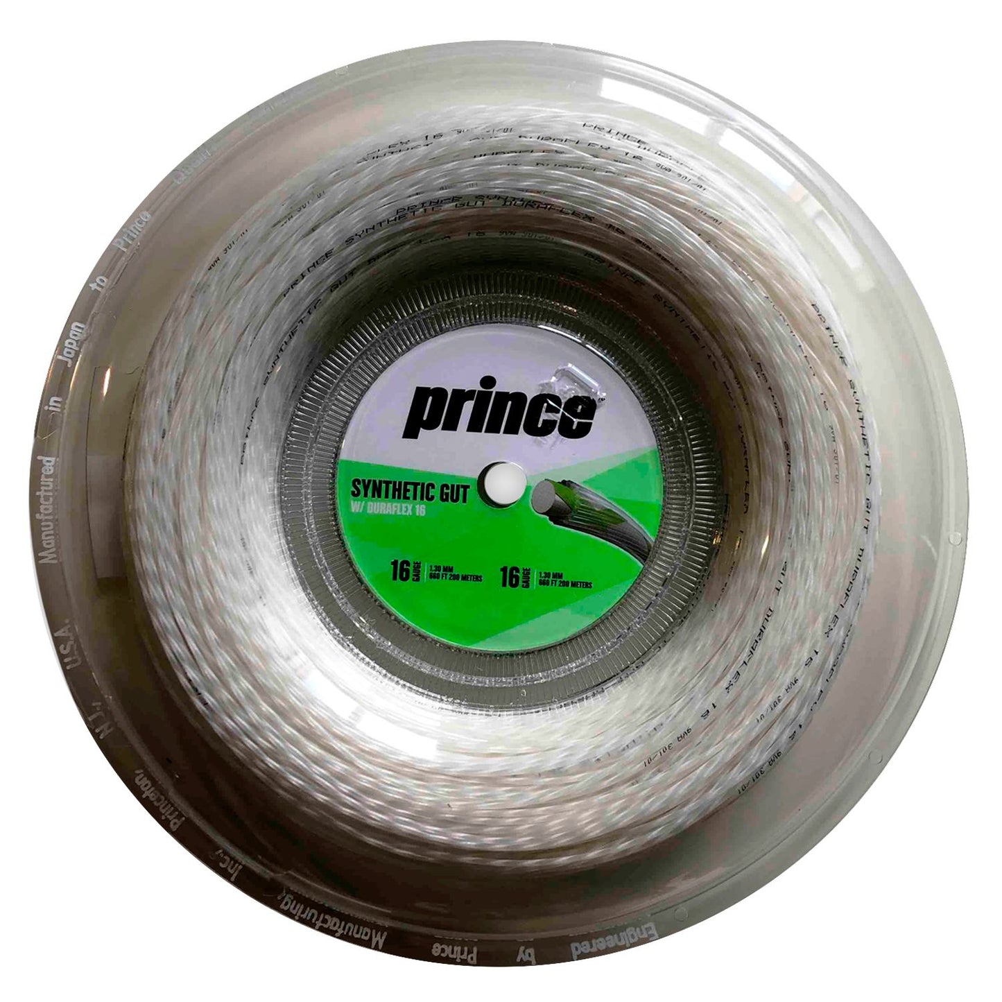 Corda Racchetta Prince Synthetic Gut Original | Diametro 1,30 Mm | Colore Oro | Bobina 100 M
