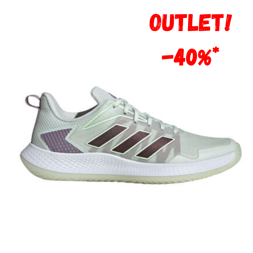 Sapatilha de Ténis Feminina Adidas Defiant Speed ​​All Court - Branco/Prateado