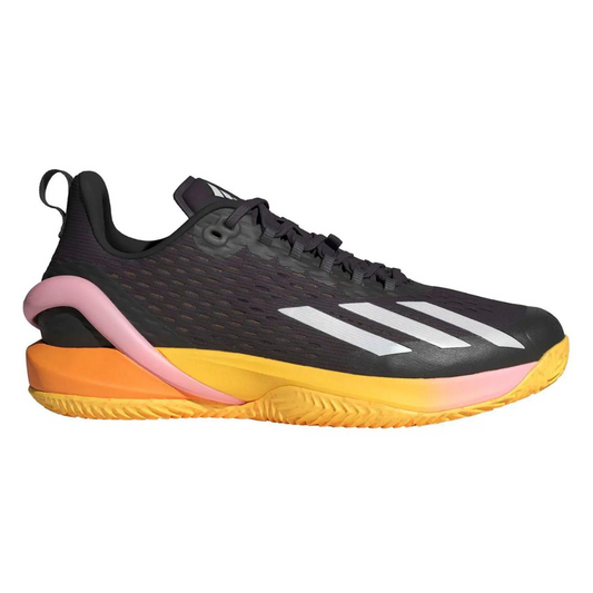 Adidas Adizero Cybersonic Clay Court Men's Tennis Shoes - Black/Orange