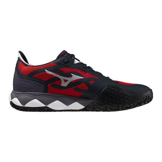 Sapatilha de Padel  Masculina Mizuno Wave Enforce Tour - Preto/Vermelho