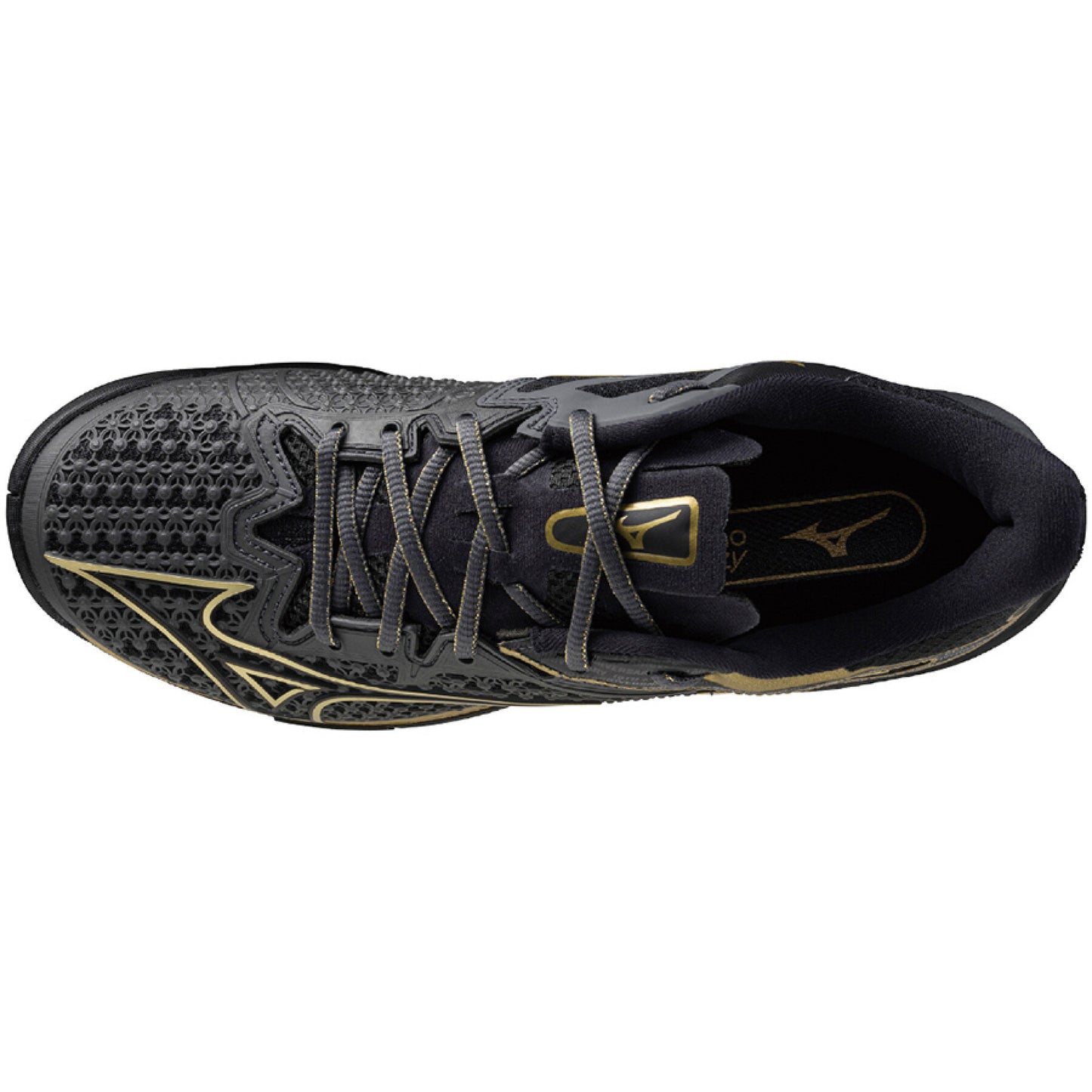 Mizuno Wave Exceed Tour 6 10th Aniv. All Court Men's Tennis Shoes - Black/Gold