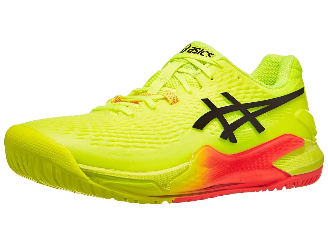 Asics Gel-Resolution 9 Paris All Court Men Tennis Shoes - Safety Yellow