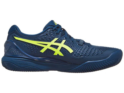 Asics Gel-Resolution 9 Clay Court Men Tennis Shoes - Mako Blue