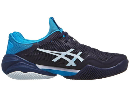 Sapatilhas de Ténis Masculina Asics Court FF3 Novak Clay Court - Azul Escuro