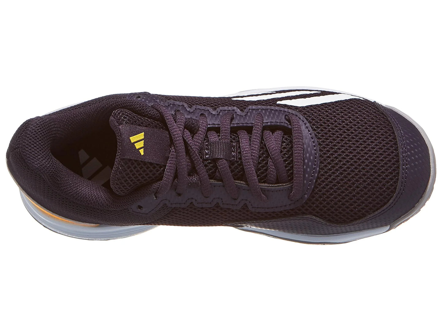 Adidas Courtflash All Court Junior's Tennis Shoes - Black/Yellow