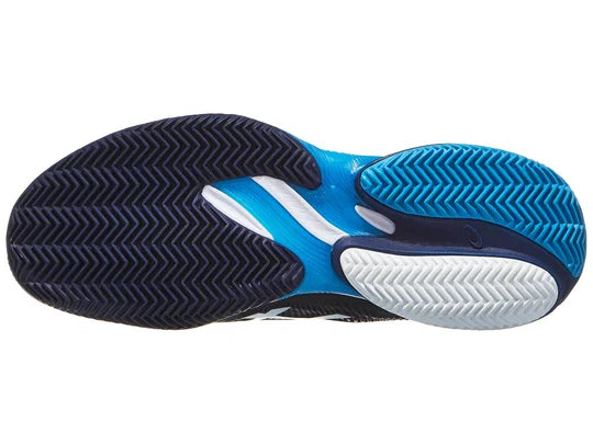 Sapatilhas de Ténis Masculina Asics Court FF3 Novak Clay Court - Azul Escuro