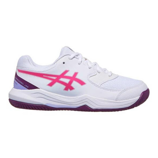 Asics Gel-Dedicate 8 GS Junior Padel Shoes - White/Purple