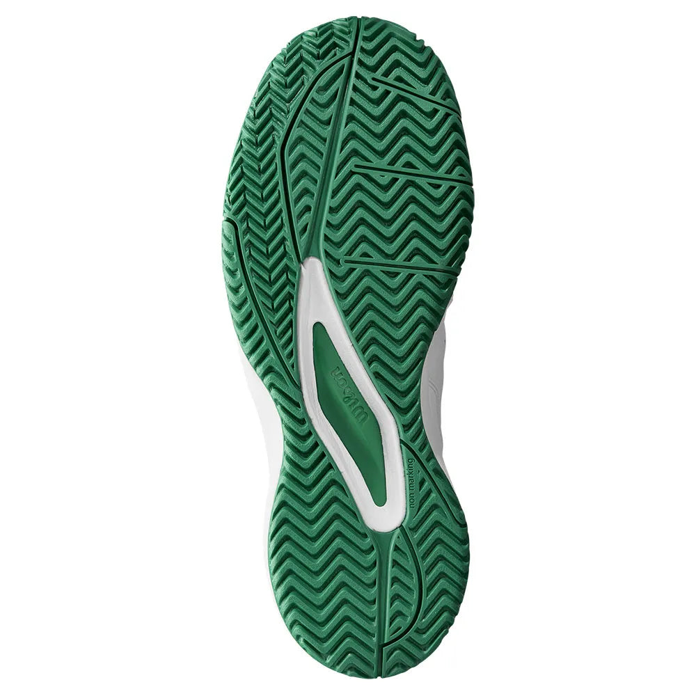 Wilson Rush Pro Ace Junior Shoes - White/Green